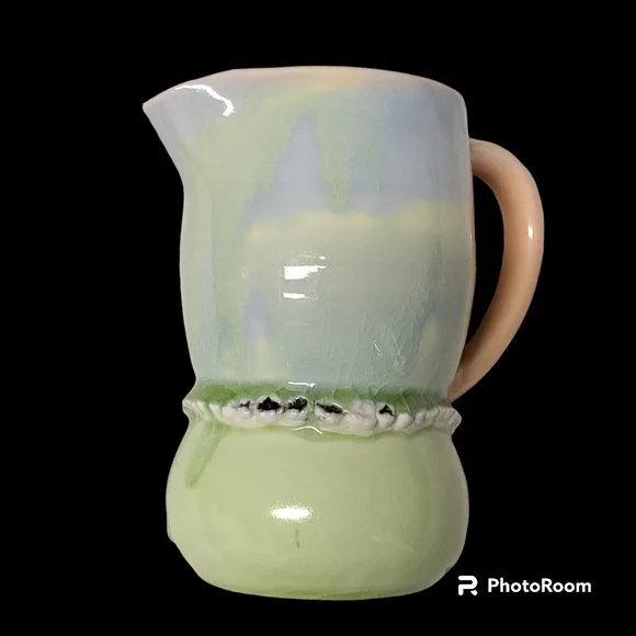 Ceramic Pitcher with Tooth Accents - Picture 2 of 7